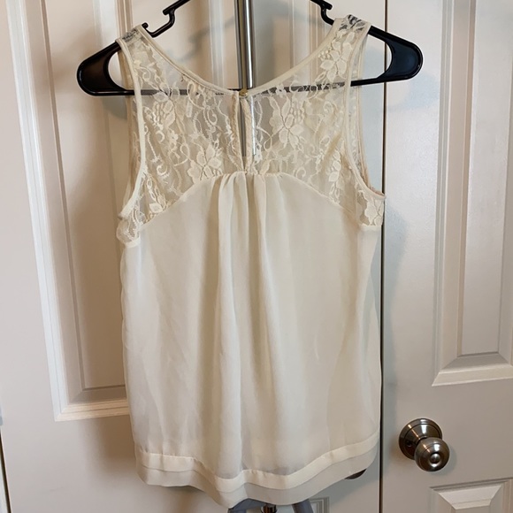 Kirra Cream Lace Detail Blouse - Picture 3 of 5